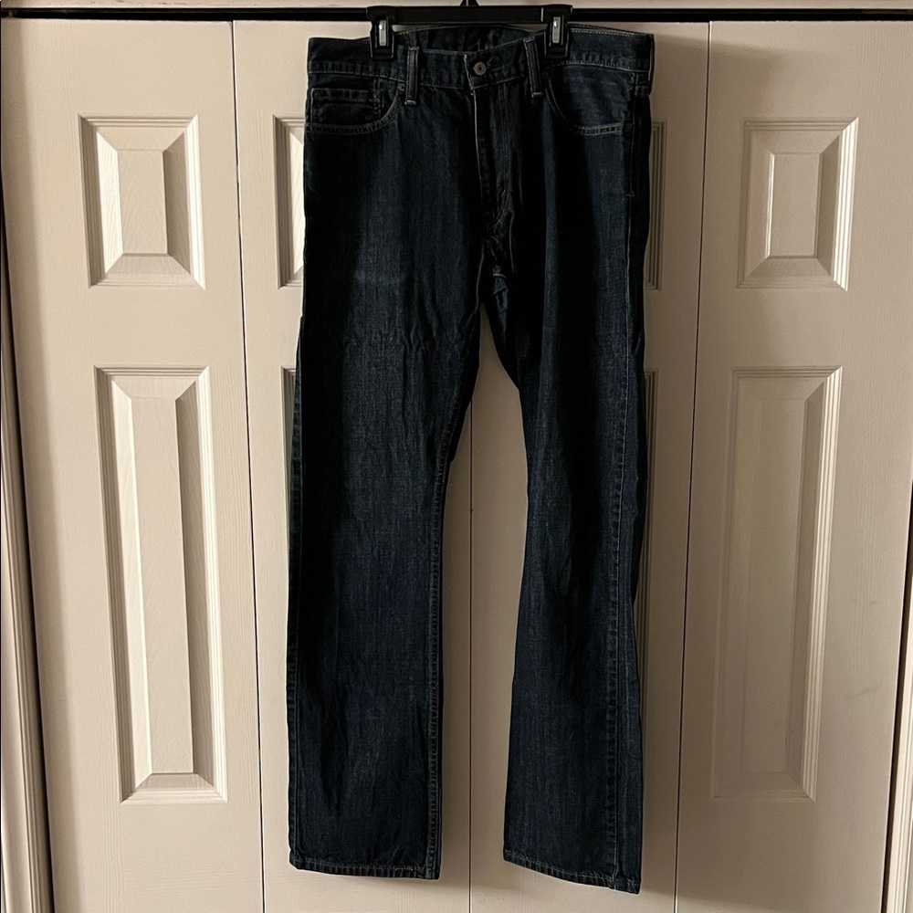 Levi's Men's Dark Blue Straight Jeans 34x34